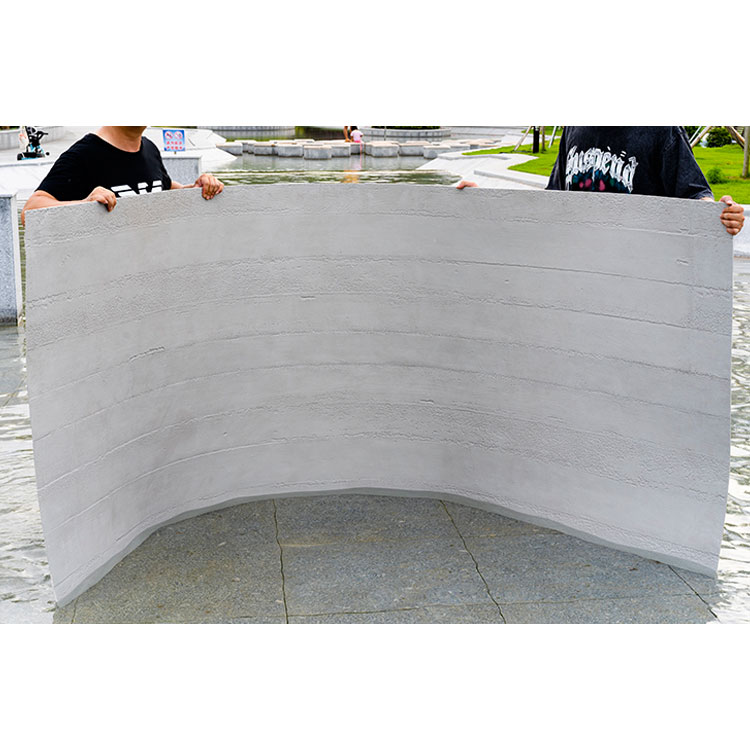 Pedra flexível transparente - placa de fundição em água